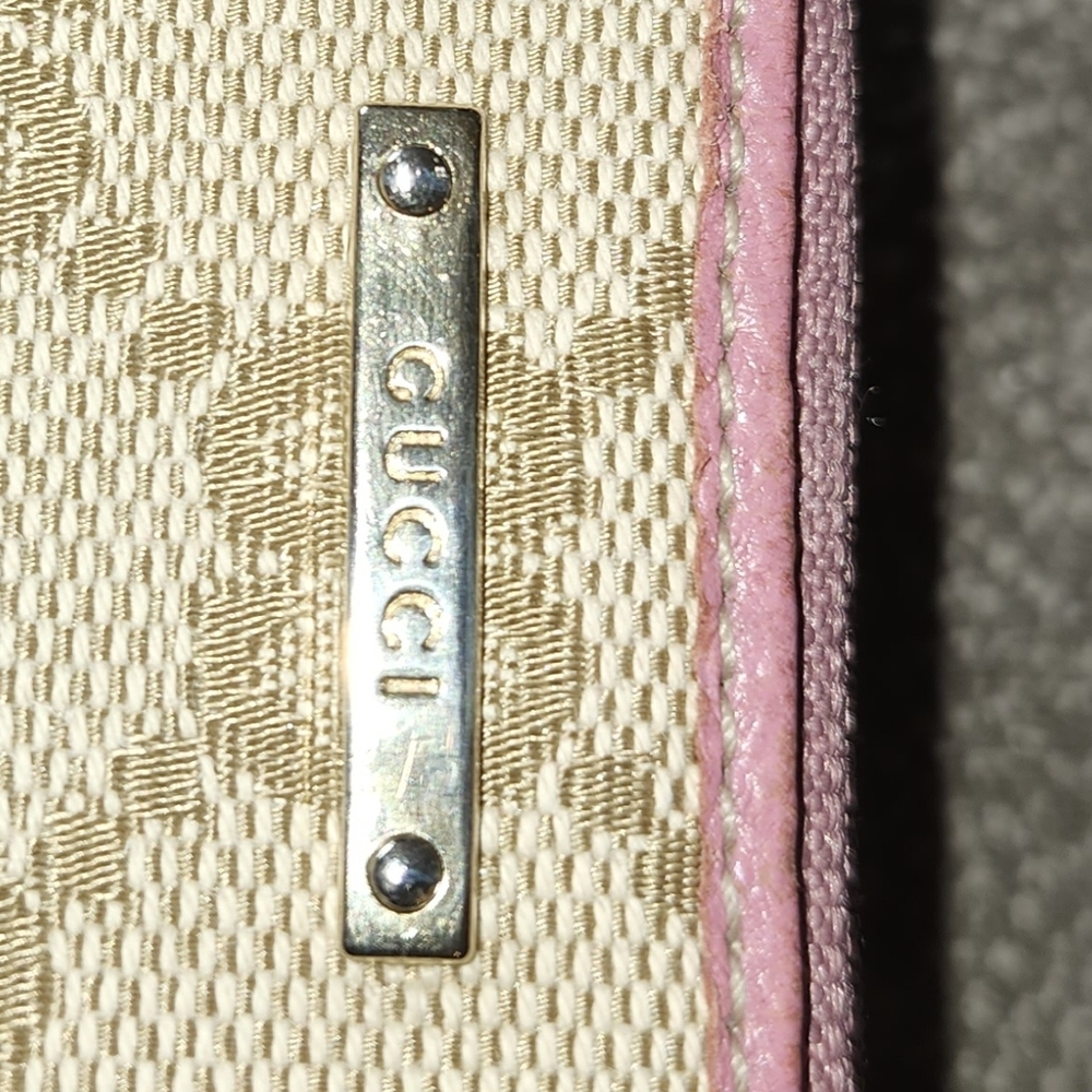 Gucci Pink and Brown/Beige Coin Purse - Picture 3 of 4